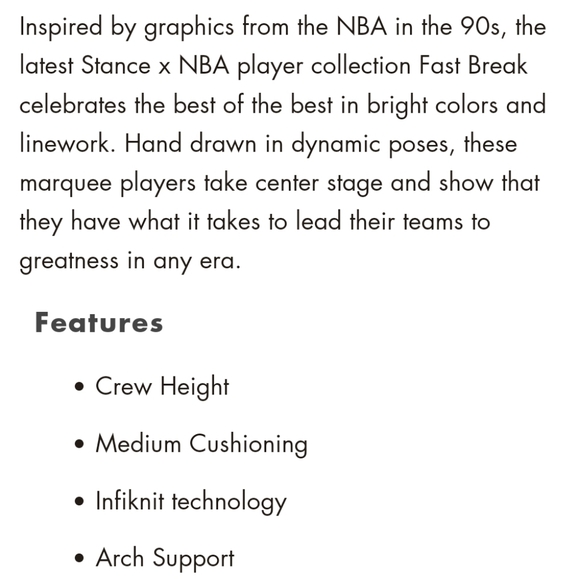 NWT Men's Anthony Davis LA Lakers Fast Break Stance Socks - Picture 6 of 8